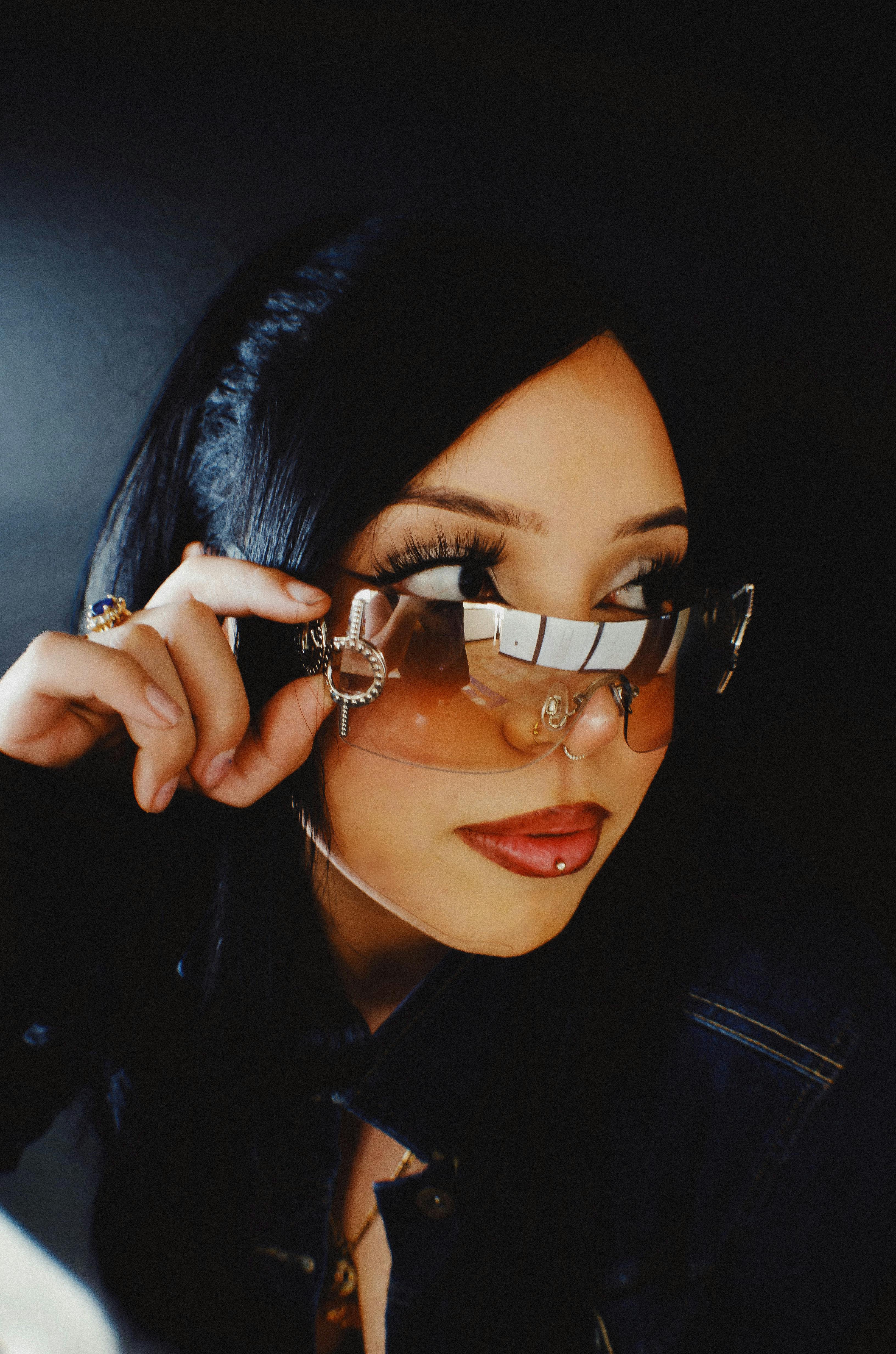 Women's Sunglasses with Gold-plated Accents
